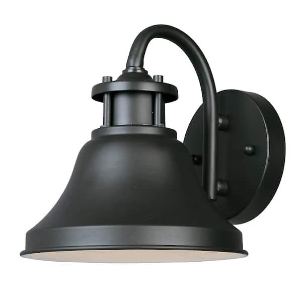 Bayport Bronze Dark Sky 1-Light Outdoor Line Voltage Hardwired Porch Light Wall Sconce with No Bulb Included