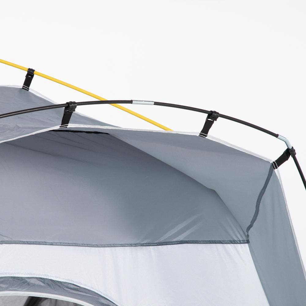 Gray Three Season 4 Person Camping Tent with Carry Bag