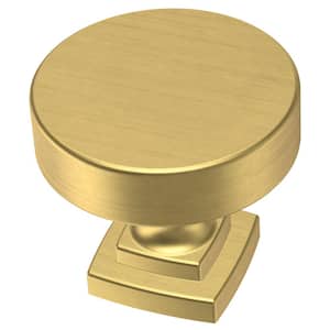 Classic Bell 1-1/4 in. (32 mm) Classic Modern Gold Round Cabinet Knob