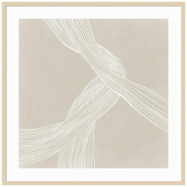 Amanti Art "On the Same Wavelength I" by Isabelle Z 1-Piece Wood Framed Giclee Abstract Art Print 41 in. x 41 in.