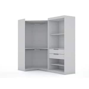 Ramsey White Open 2-Sectional Corner Closet (Set of 2)