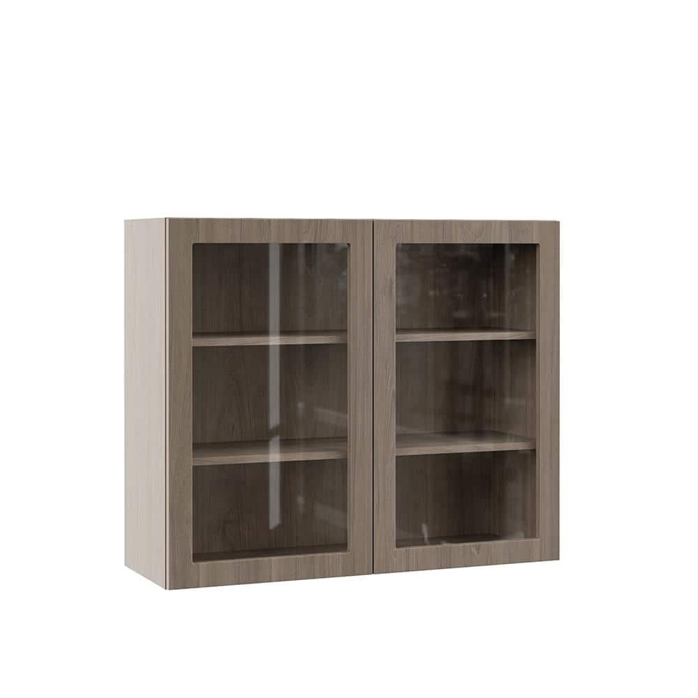 Hampton Bay Designer Series Edgeley Assembled 36x30x12 in. Wall Kitchen ...