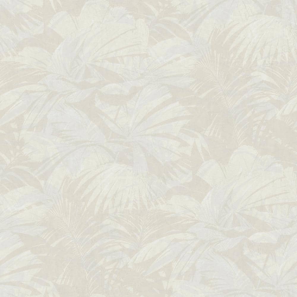 Masquerade Tropical Leaf Metallic Silver and Taupe Paper Strippable Roll (Covers 60.75 sq. ft.) price history on PriceWatchPro