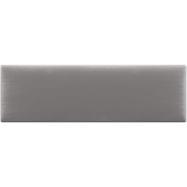 Plush Velvet Platinum Grey Twin-King Upholstered Headboards/Accent Wall Panels
