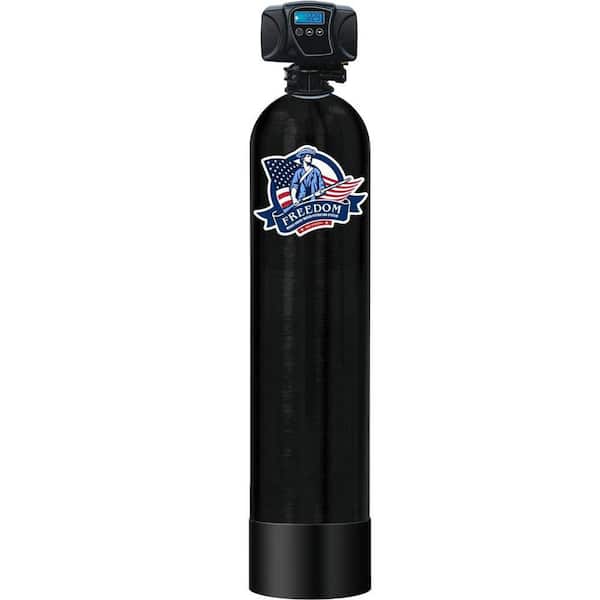 Fluoride Series 4-Stage Salt-Free Water Filtration System Treats Up To 6 Bathrooms in Black