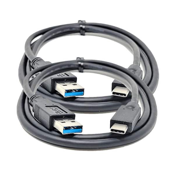 insekt forholdet Lang Micro Connectors, Inc 1 m 3.3 ft. USB 3.0 C-Male to A-Male Cable (2-Pack)  E07-312CAM1M-2P - The Home Depot