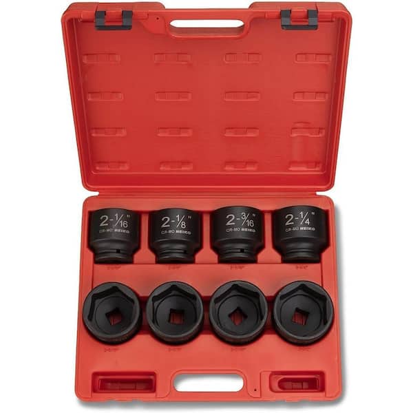 3/4 in. Drive Jumbo Impact Socket Set, SAE 2-1/16 in. to 2-1/2 in. Cr-Mo Steel (8-Piece)