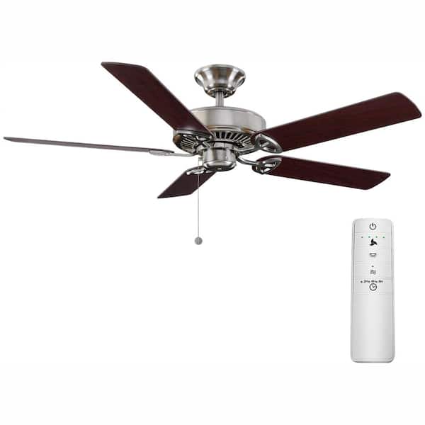 Unbranded Farmington 52 in. Brushed Nickel Smart Ceiling Fan with WINK Remote Control
