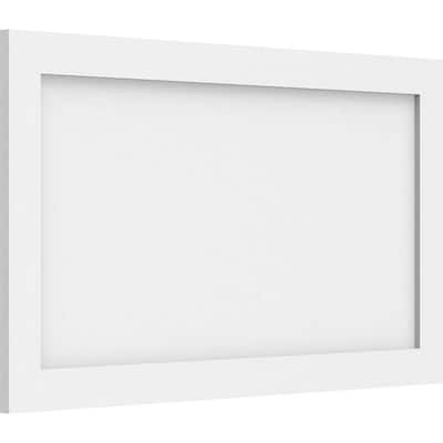 5/8 in. x 2-2/3 ft. x 1-1/2 ft. Cornell Flat Panel White PVC Decorative Wall Panel