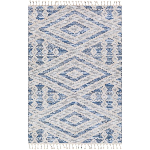 Artistic Weavers Valencia Dark Blue Global 5 ft. x 7 ft. Indoor Area Rug
