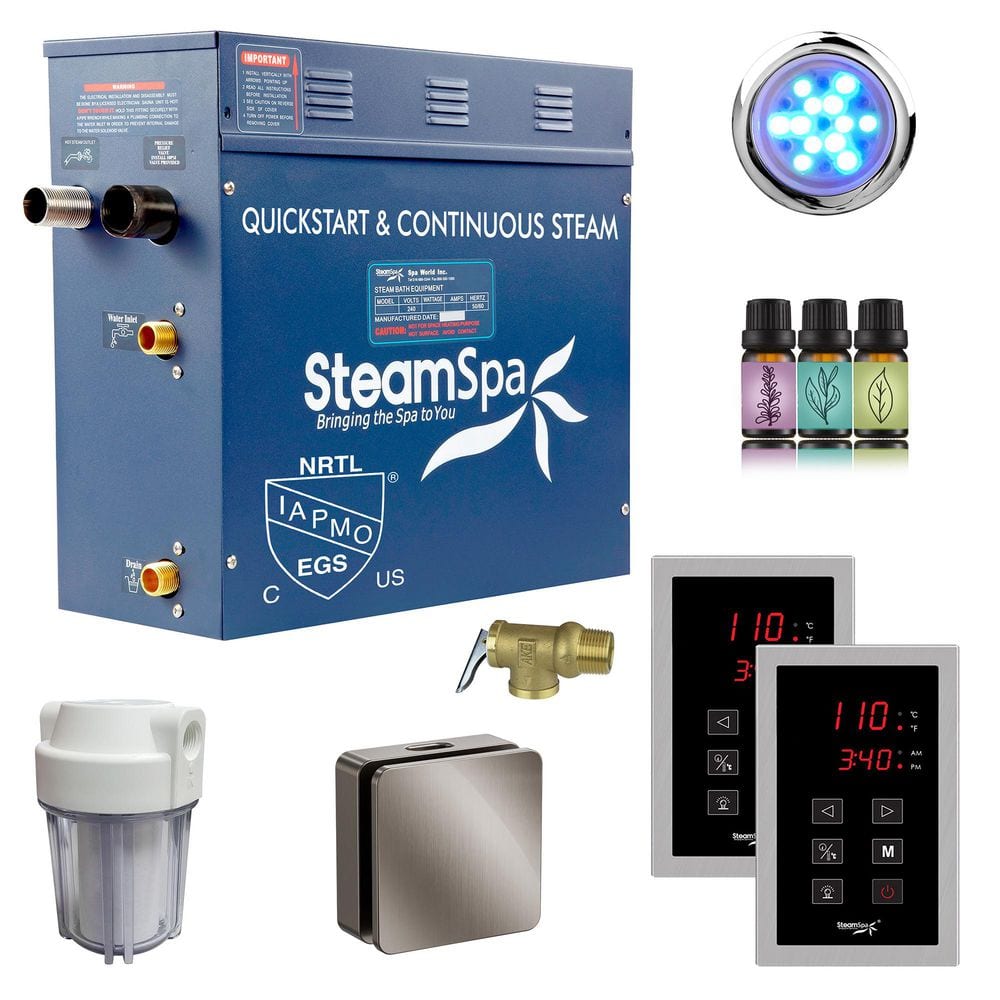 Royal Series 4500-Watt Steam Generator with Continuous Steam, Dual Easy Touch Control Pads, Filter in Brushed Nickel price history on PriceWatchPro