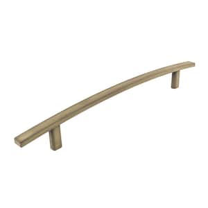 Padova Collection 7 9/16 in. (192 mm) Antique English Transitional Rectangular Cabinet Bar Pull