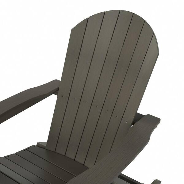 Charcoal resin discount plastic adirondack chair