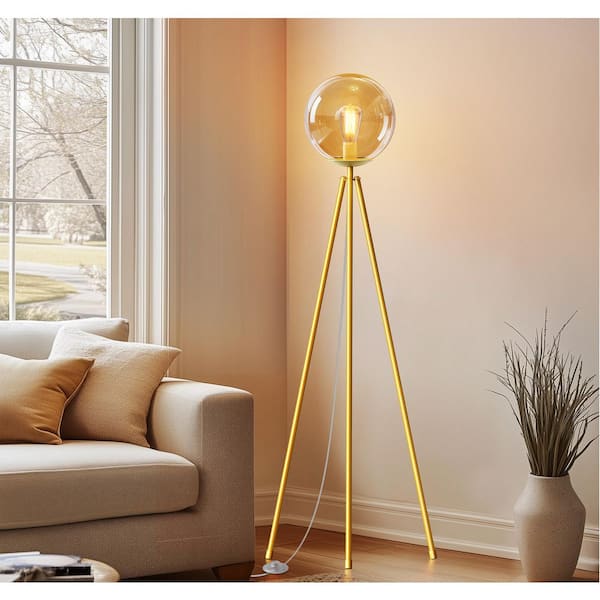 Boconcept フロアランプ Duo Floor Lamp Gold（北欧デザイン照明
