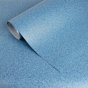 Blue Commercial 4 MIL x 3.28 ft. W x Cut to Length Waterproof Vinyl Sheet Flooring (Covered 53.82 sq.ft./Box)