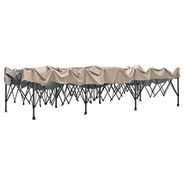 Miscool Avex 10 ft. x 30 ft. Khaki Pop-Up Outdoor Canopy