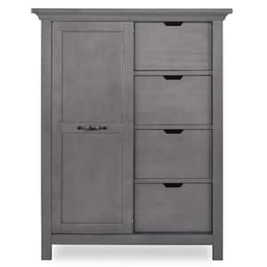 Belmar 4-Drawer Rustic Grey Chest with Shelves