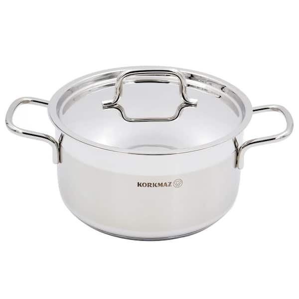 Alfa 2 Piece 3.5 Liter Stainless Steel Dutch Oven Dish with Lid