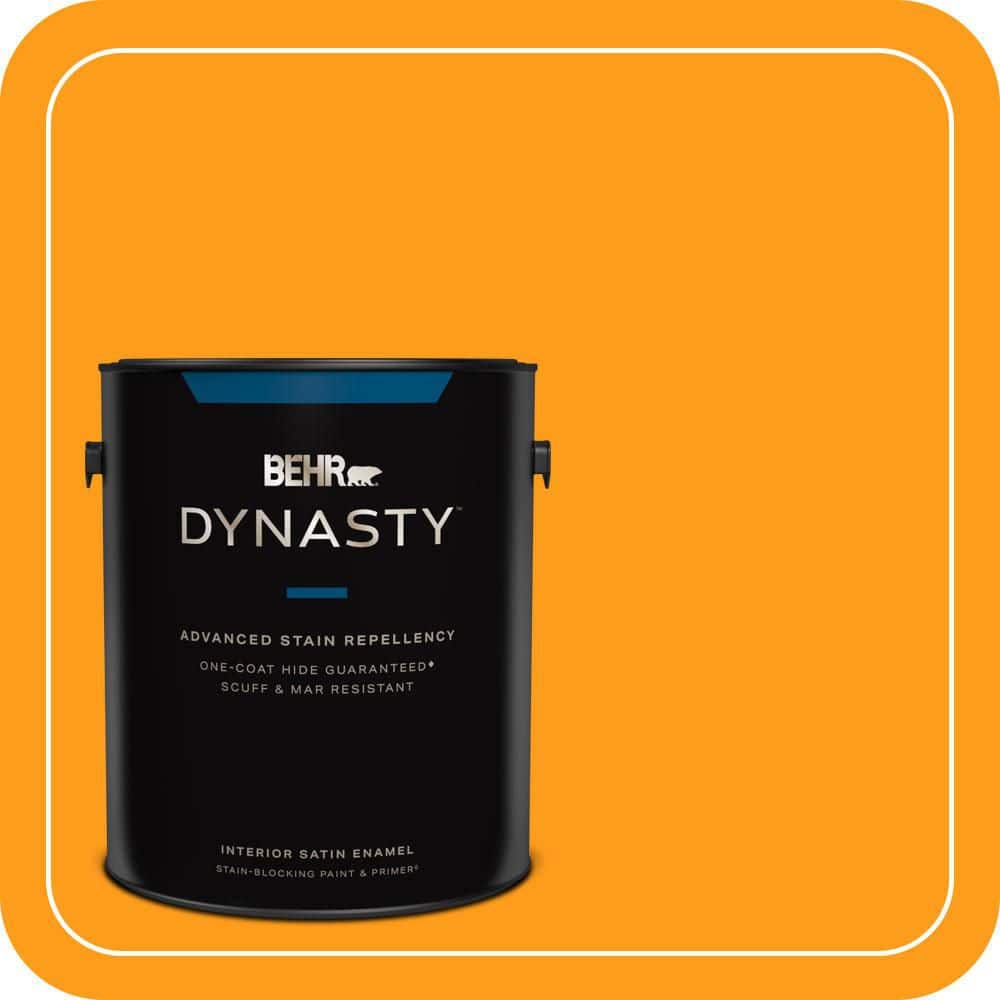 1 gal. #300B-7 Goldfish Satin Enamel Interior Stain-Blocking Paint & Primer price history on PriceWatchPro