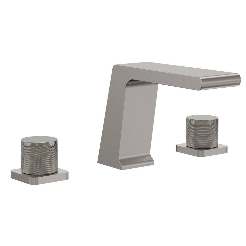 Waterfall Spout 8 in. Widespread Double Handle Bathroom Faucet Basin Sink Faucet 1.2 GPM in Brushed Nickel price history on PriceWatchPro