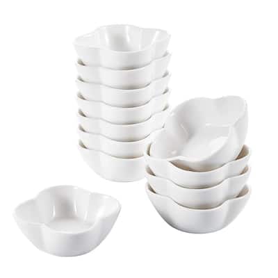 3 in. White Porcelain Ramekins Serving Bowls for Creme Brulee (Set of 12)