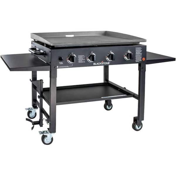 Blackstone 36 in. 4 Burner Liquid Propane Flat Top Grill Outdoor Griddle in Black