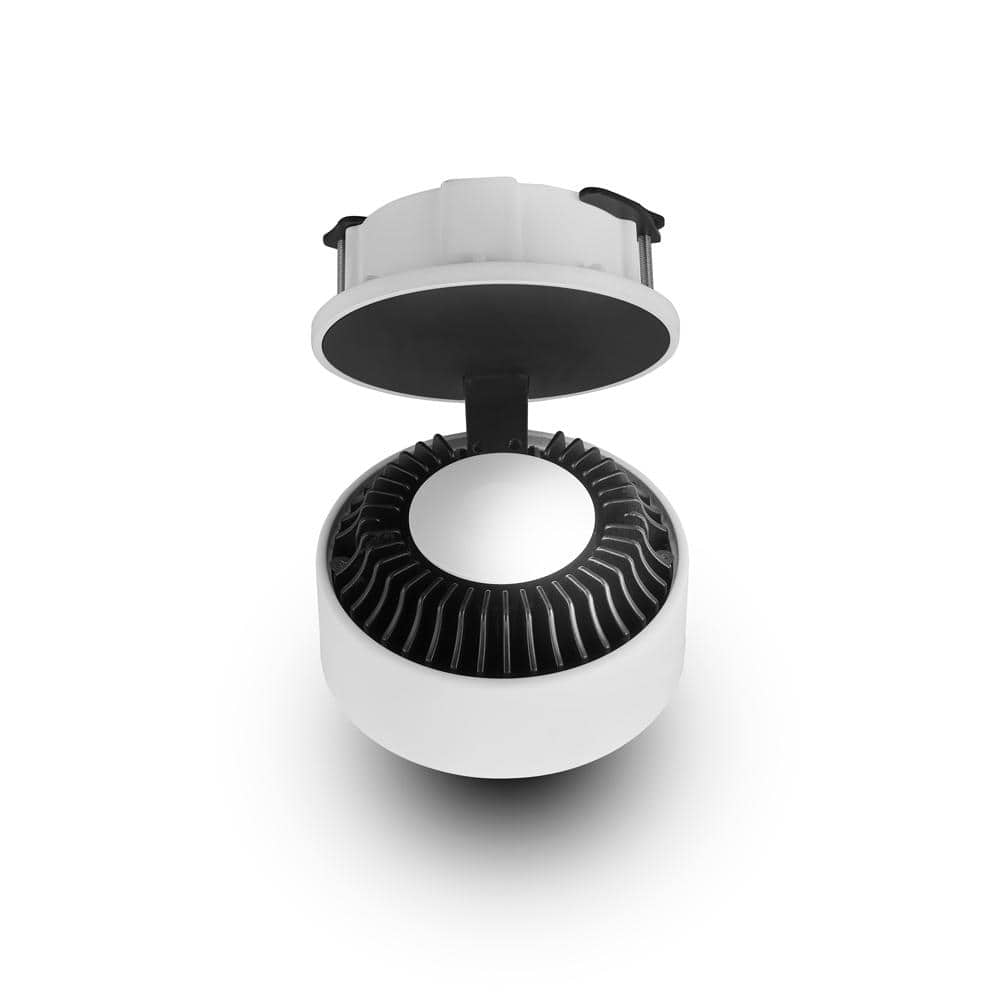 Orbit White Aluminum LED Flush Mounted Downlight
