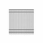 FORGERIGHT 4 Ft. H X 6 Ft. W Osprey Black Aluminum Fence Panel 881751 ...