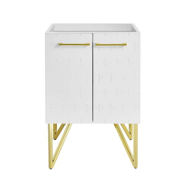 Swiss Madison Annecy 17.7 in. W x 23.6 in. D x 34.6 in. H Bath Vanity Cabinet without Top in White