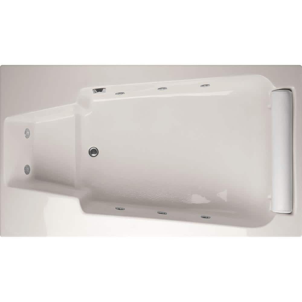 Premier 74 in. x 42 in. Rectangular Drop-in Combination Bathtub with Reversible Drain in White price history on PriceWatchPro