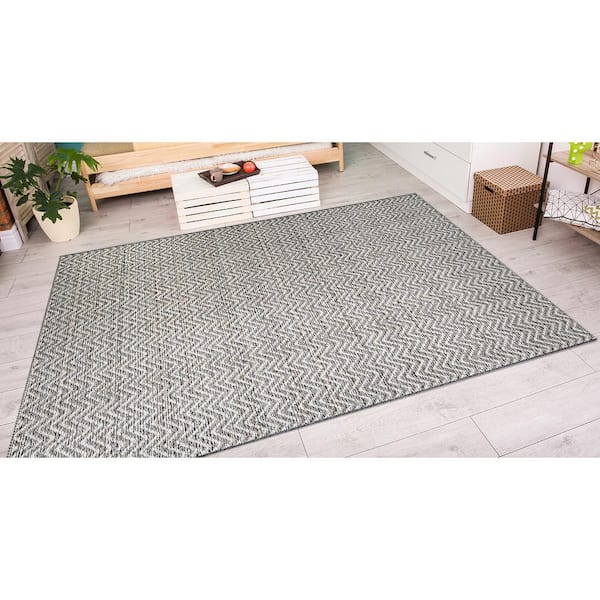 Cape Marion Light Brown-Ivory 2 ft. x 4 ft. Indoor/Outdoor Area Rug