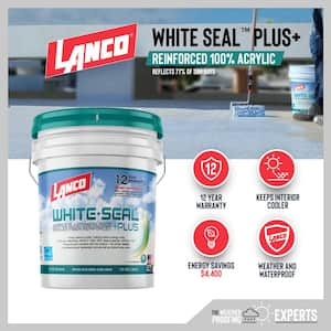 White-Seal Plus 5 Gal. Acrylic Elastomeric White Reflective Roof and RV Sealer