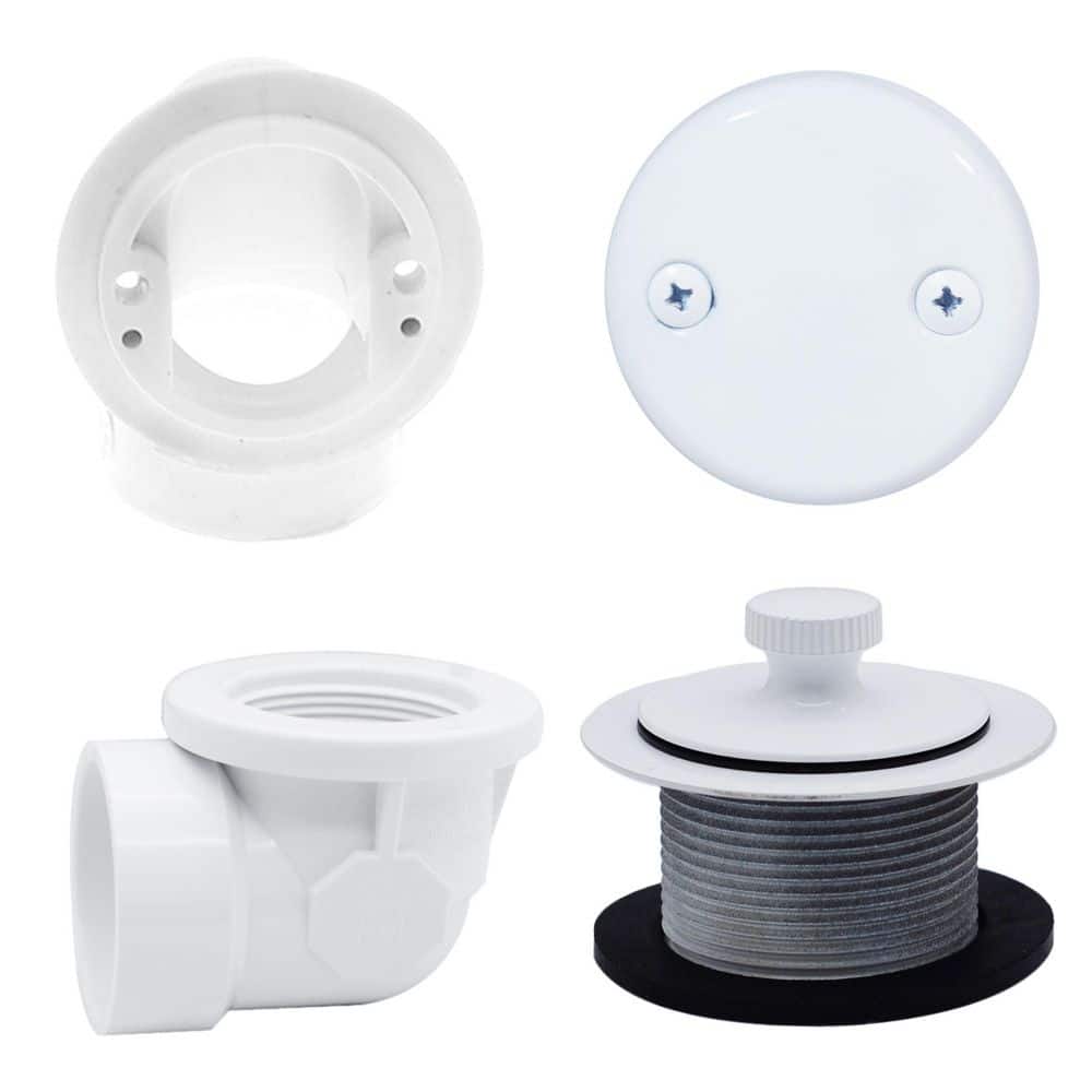 Pull and Drain Sch. 40 PVC Plumber's Pack with 2-Hole Elbow, Powder Coat White price history on PriceWatchPro