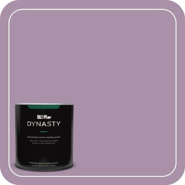 1 qt. #670D-5 Garden Flower Semi-Gloss Enamel Interior Stain-Blocking Paint & Primer