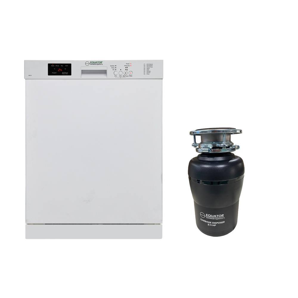 24 in. Standard Built-in Dishwasher 14-place plus 3/4 HP Garbage Disposer with QUIET 51dB 110V E-Star ADA in white price history on PriceWatchPro