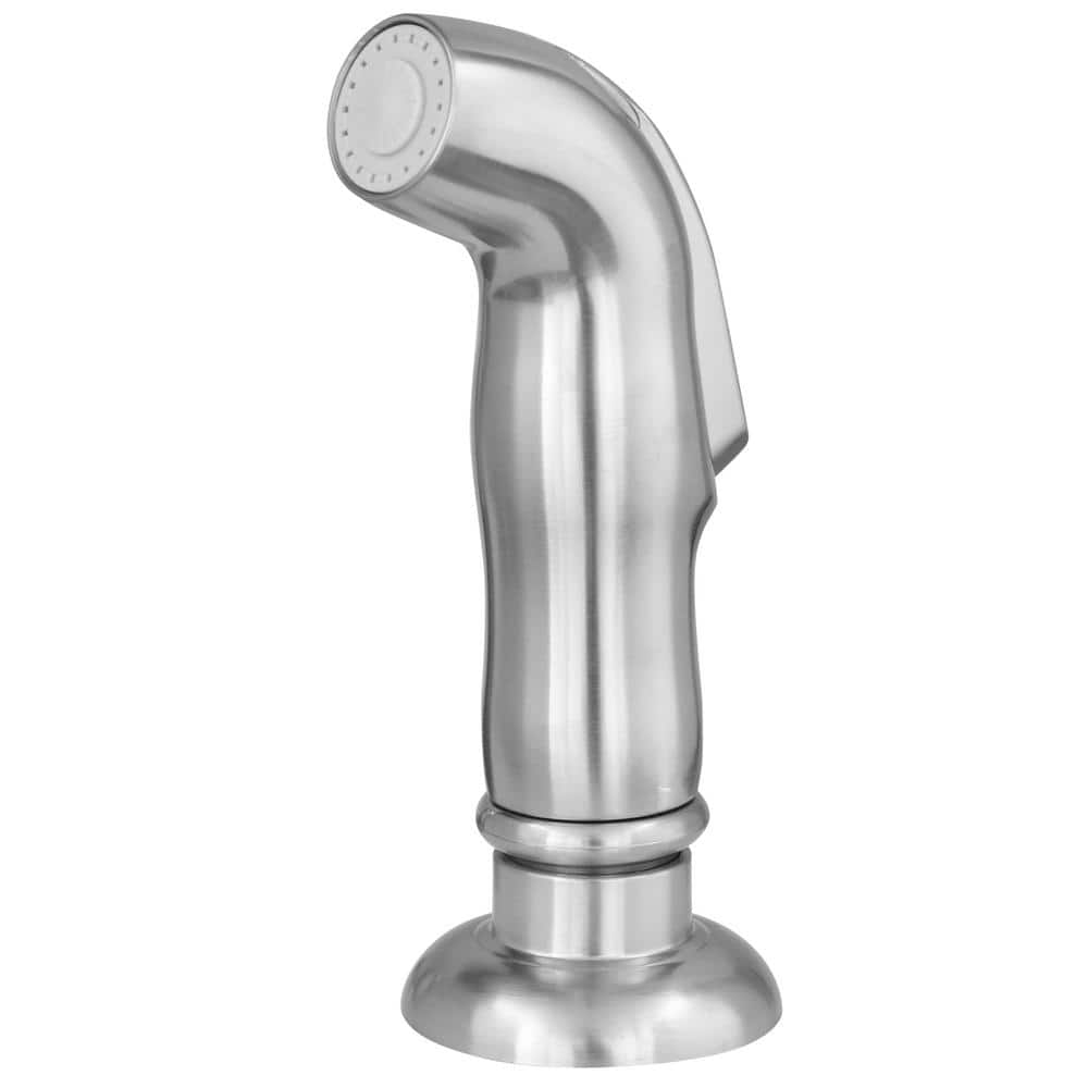 Stainless Steel Single-Handle Kitchen Faucet with Side Sprayer