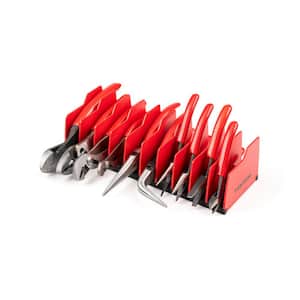 10-Piece Gripping, Cutting, Mini Pliers Set with Rack