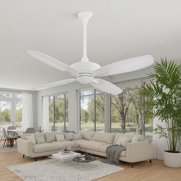 New Era 52 in. Indoor White Ceiling Fan with Remote Control
