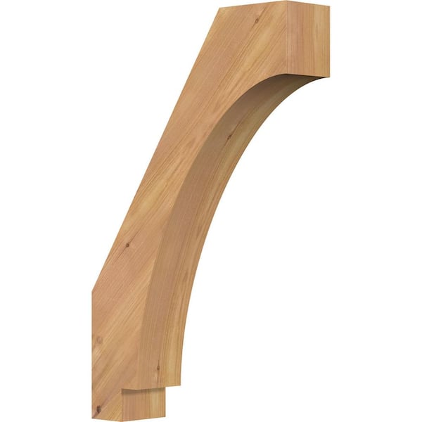 Ekena Millwork 3 1/2"W x 14"D x 22"H Imperial Smooth Knee Brace, Western Red Cedar