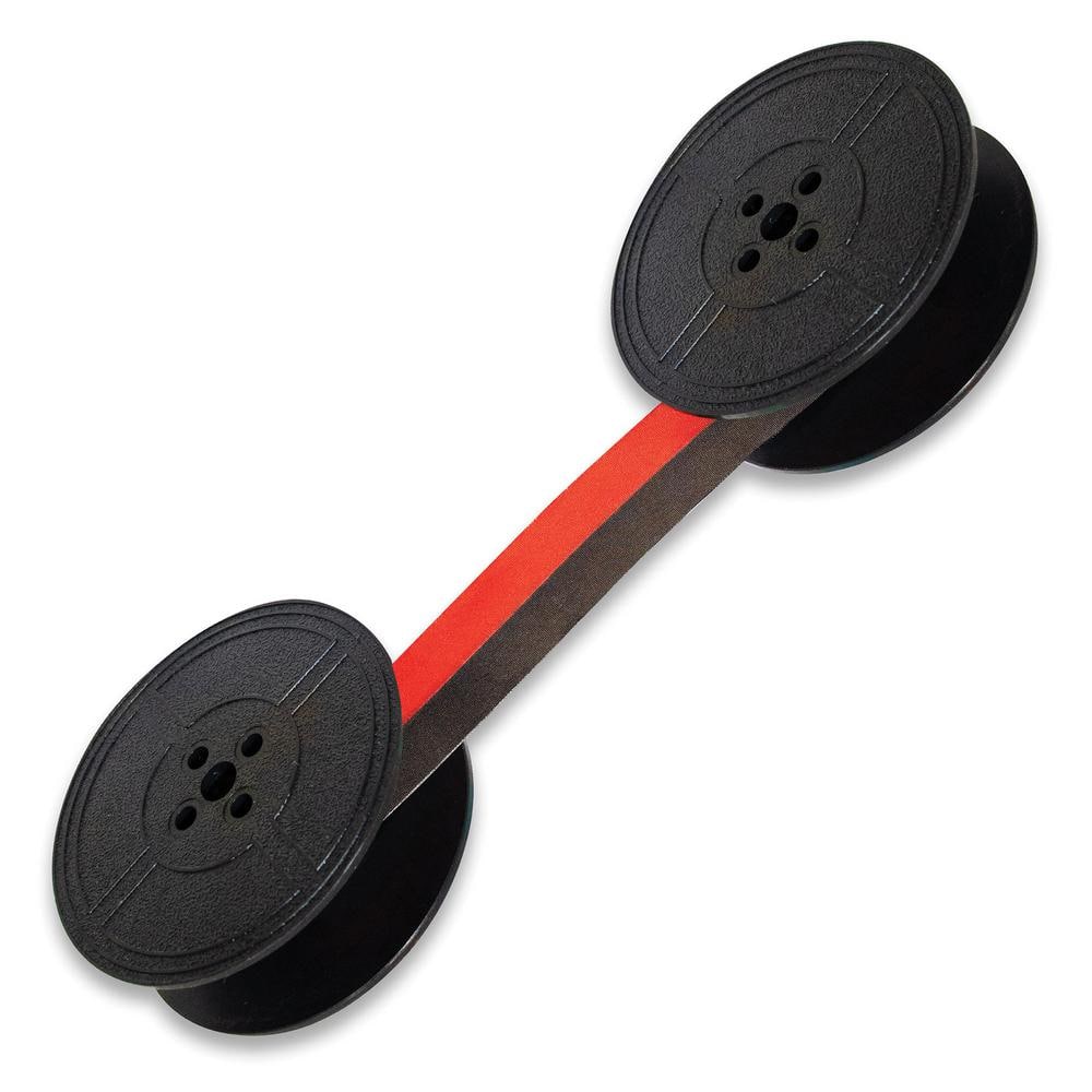 Twin-Spool Typewriter Ribbon for Manual Typewriters in Red/Black