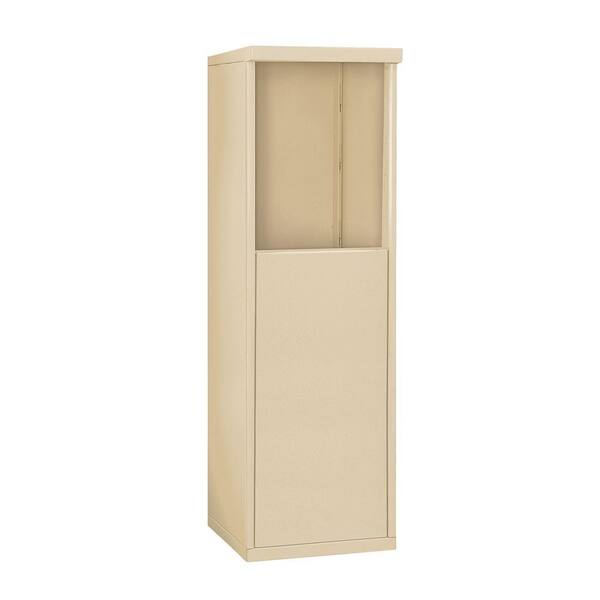 Salsbury Industries 3900 Series 17.5 in. W x 48.25 in. H x 19 in. D Free-Standing Enclosure for Salsbury 3705 Single Column Unit, Sandstone