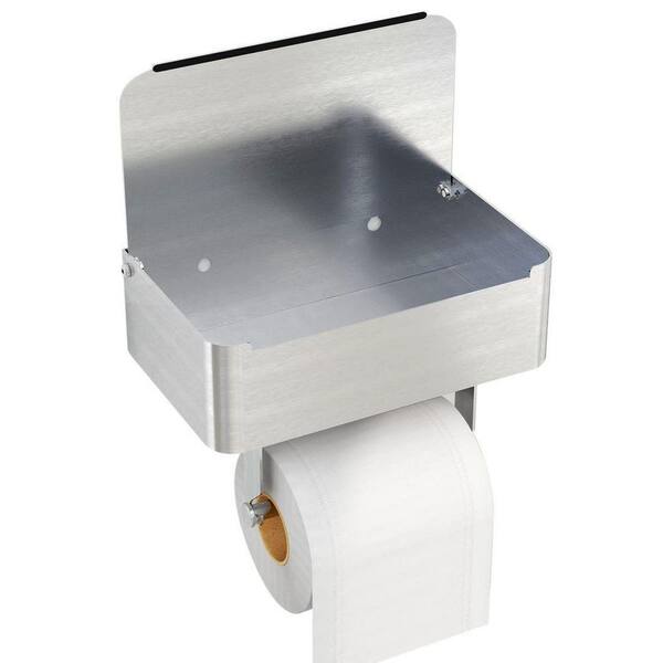 Dracelo Stainless Steel Brushed Nickel Wall Mount Toilet Paper Holder