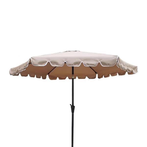 cenadinz 9 ft. Market Umbrella with Carry Bag, Taupe