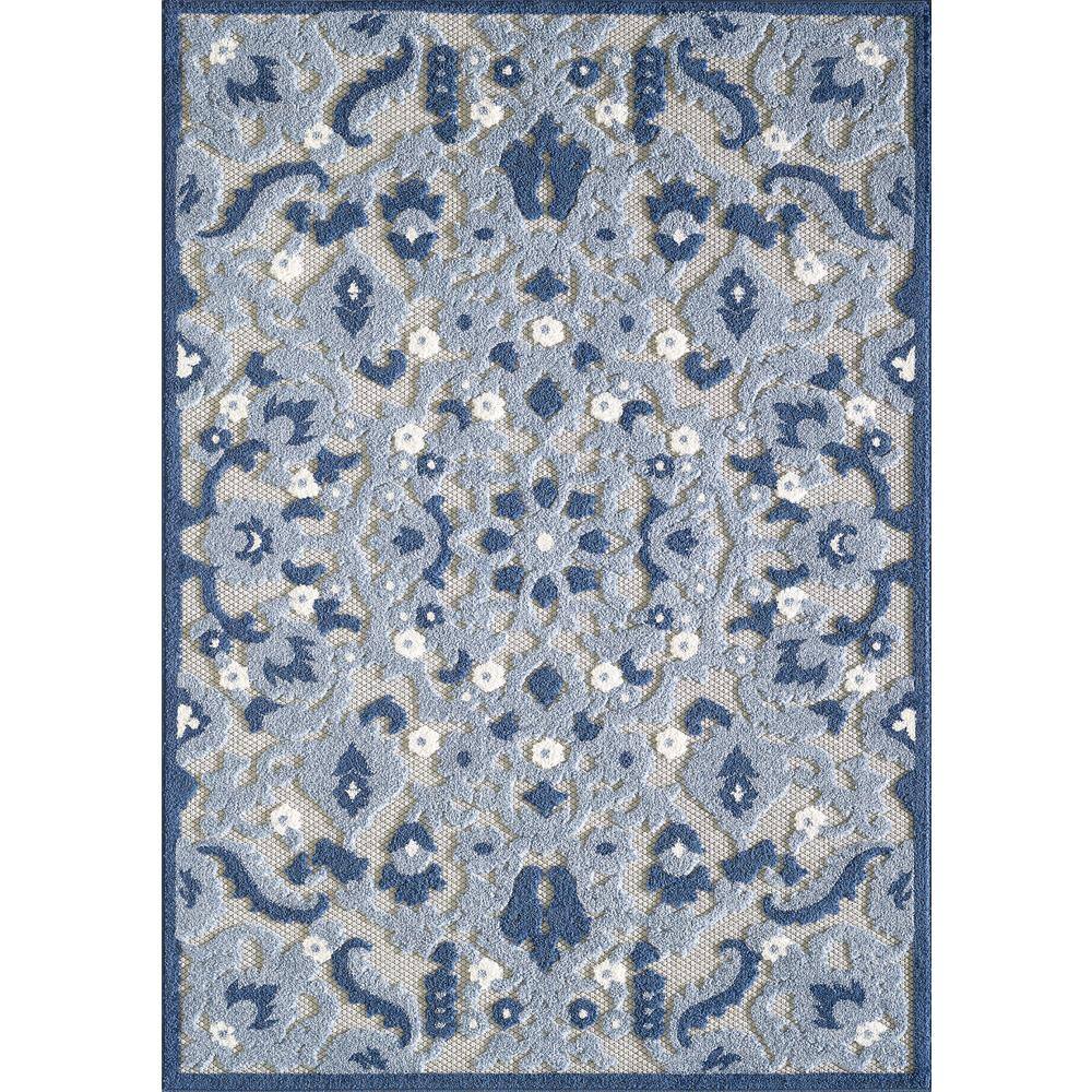 Hayley Blue Classic 8 ft. x 10 ft. Area RugDR259B81 The Home Depot