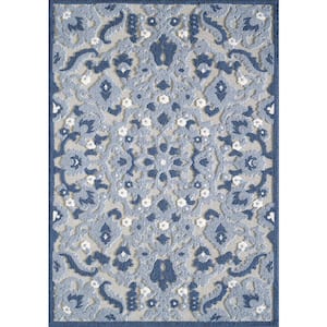 Hayley Blue Classic 8 ft. x 10 ft. Area Rug