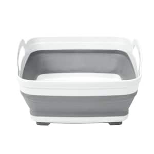12.6 in. x 12 in. x 7 in. Self Draining Collapsible Wash Basin for Sinks