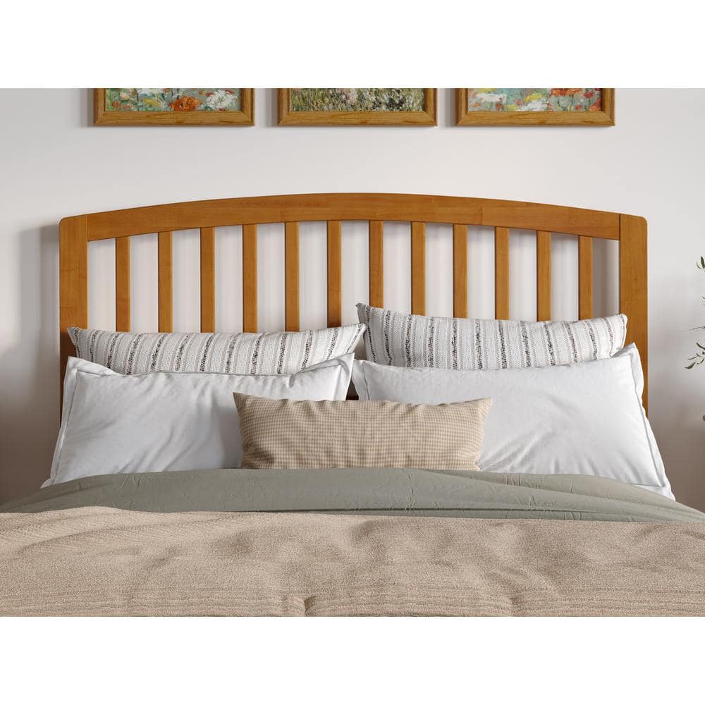 Quincy Light Toffee Queen Wood Platform Bed with Slats
