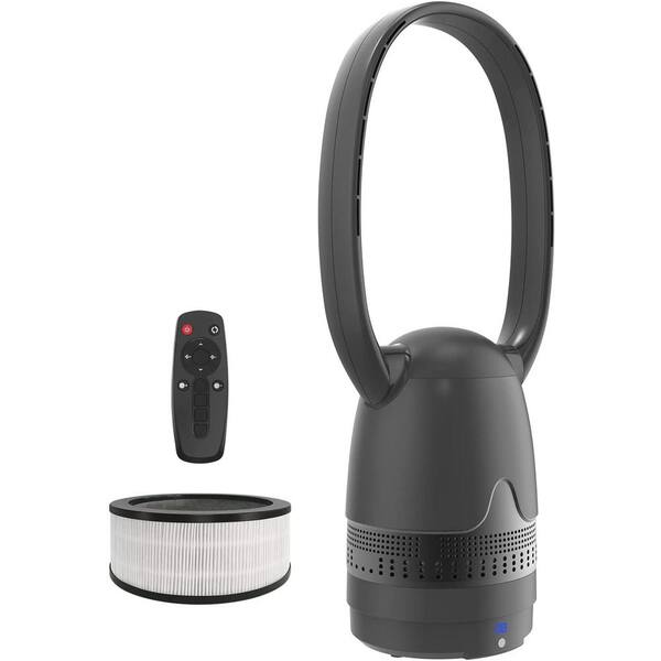 Unbranded 26 in. 3-Mode 8 fan speeds Bladeless Tower Fan in Black, Air Purifier Fan with H12 HEPA Filter and Remote Control