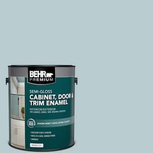 1 gal. #MQ3-54 Dayflower Semi-Gloss Enamel Interior/Exterior Cabinet, Door & Trim Paint