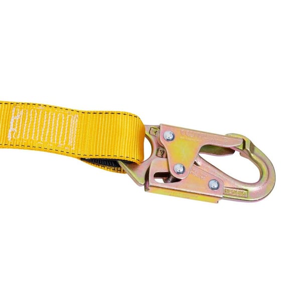 Werner 6 ft. Shock Absorbing Fall Protection Lanyard C380000W - The Home  Depot
